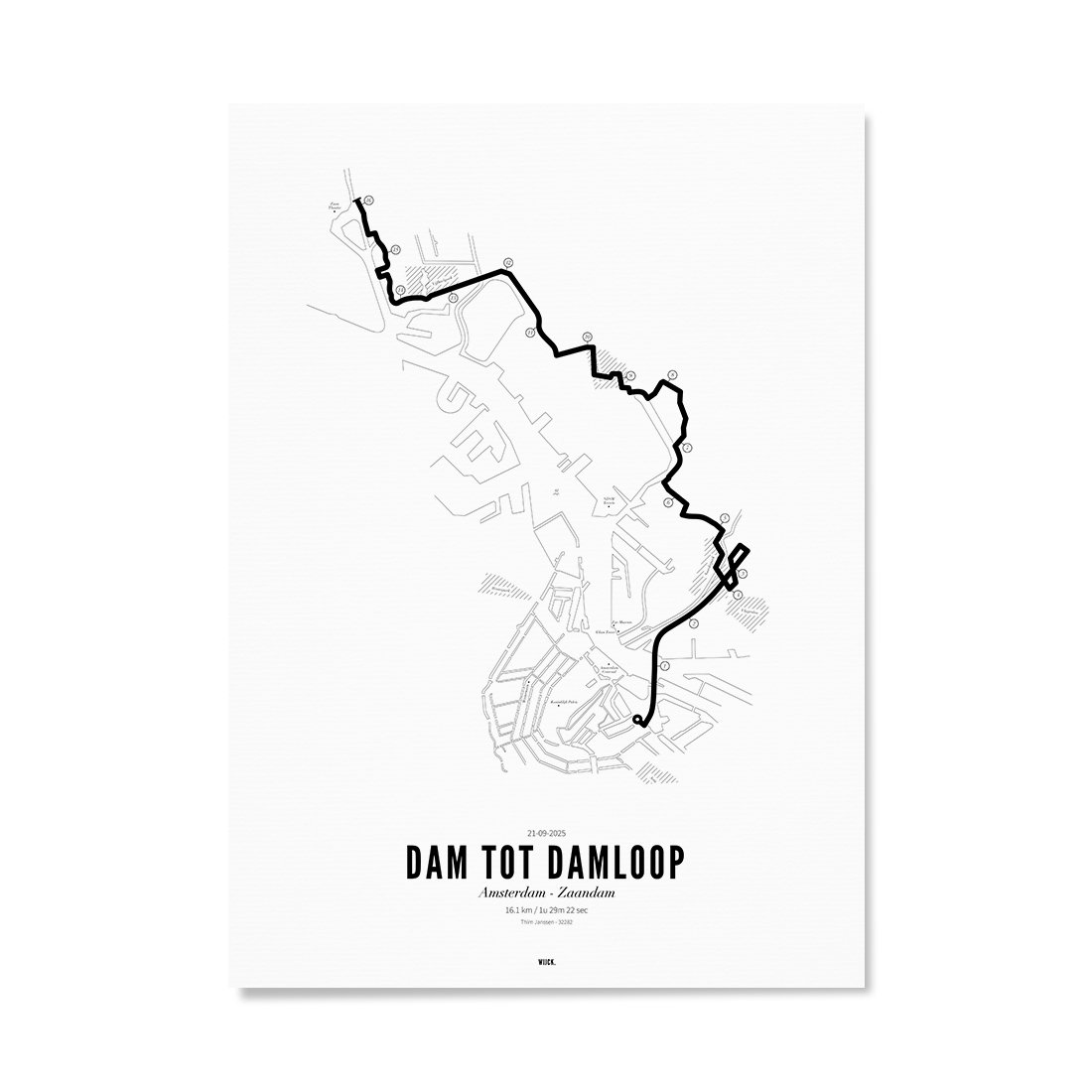 Dam tot Damloop poster | WIJCK.